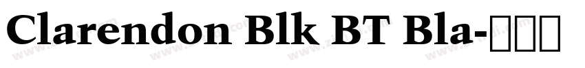 Clarendon Blk BT Bla字体转换